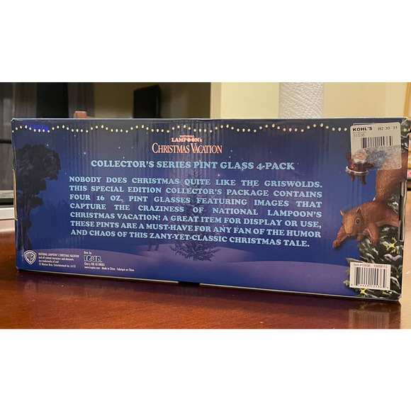 New National Lampoon's Christmas Vacation Collector Pint Glass Set - Picture 3 of 8